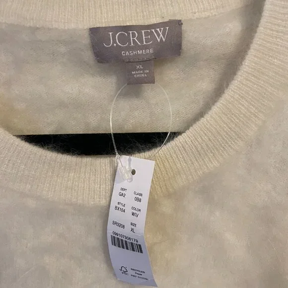 NWT J.Crew Brushed Cashmere Sweater - Picture 2 of 5